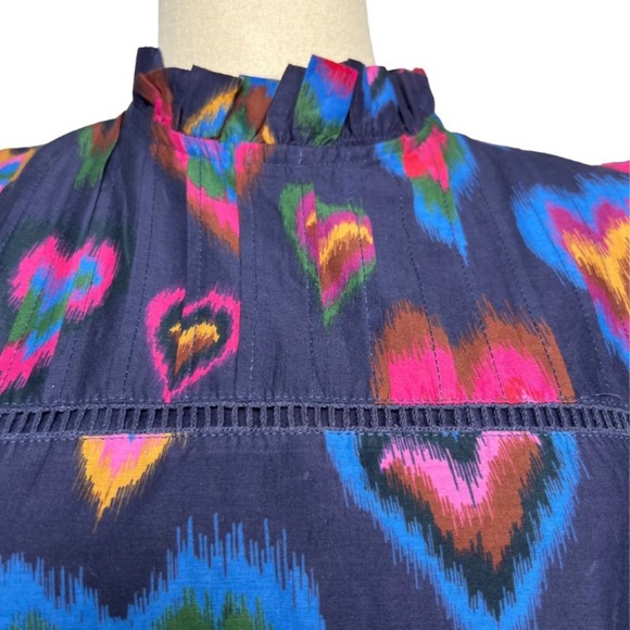 NWOT FARM Rio Multi-Color Heart Mini Dress with Beautiful Detailing (XS) - Picture 14 of 16